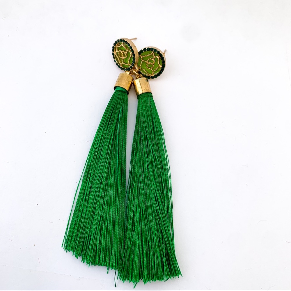 👑NEW👑 Just Rosy Fringe Earrings